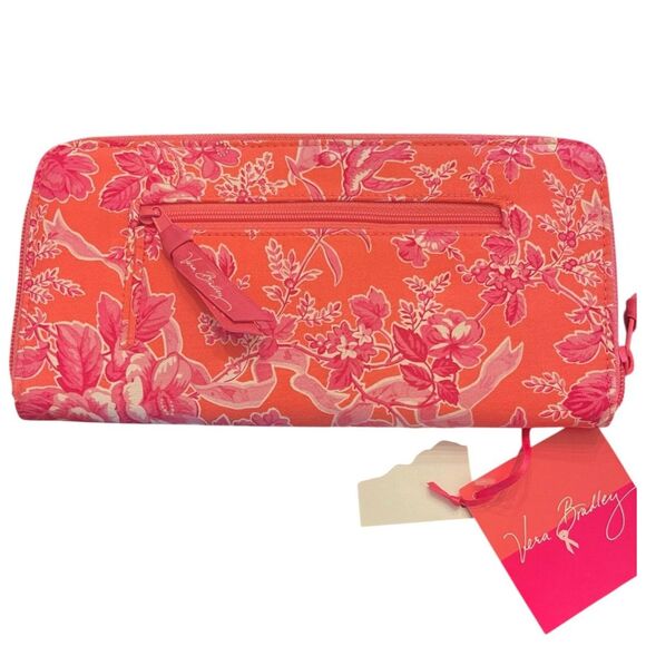 NWT Vera Bradley Floral Toile Travel Organizer Wallet ID Holder Hope Toile - Picture 3 of 8